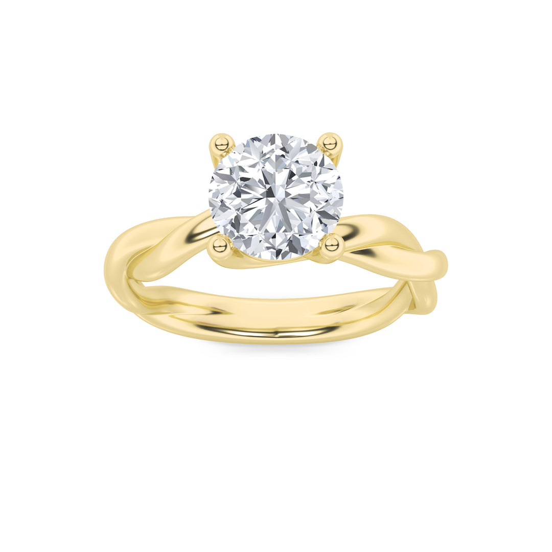 14K Yellow Gold 2.5ctw Lab Diamond Ring Sz7