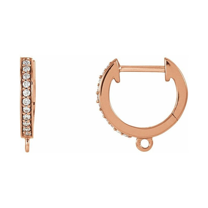 Accented Click-In Hoop Earring Top