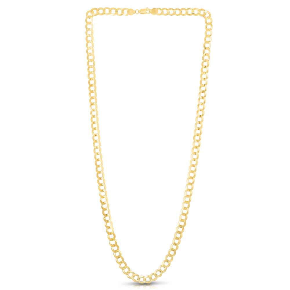 10K Gold 7.0mm Comfort Curb Chain