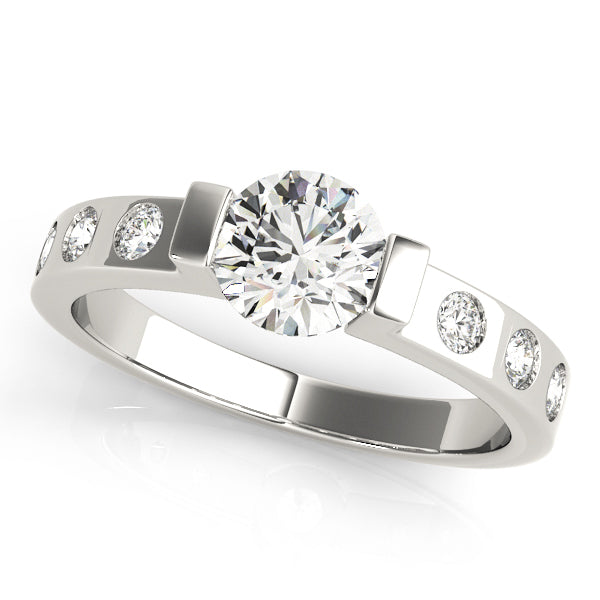 ENGAGEMENT RINGS SINGLE ROW PRONG SET