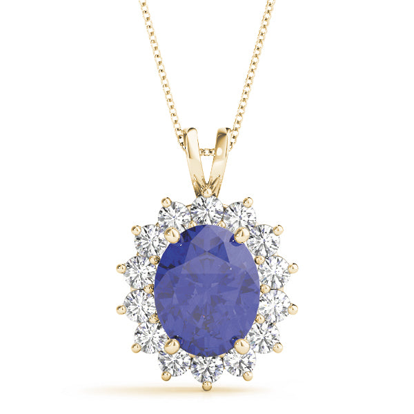 14K Yellow Gold Diamond Fashion Pendant