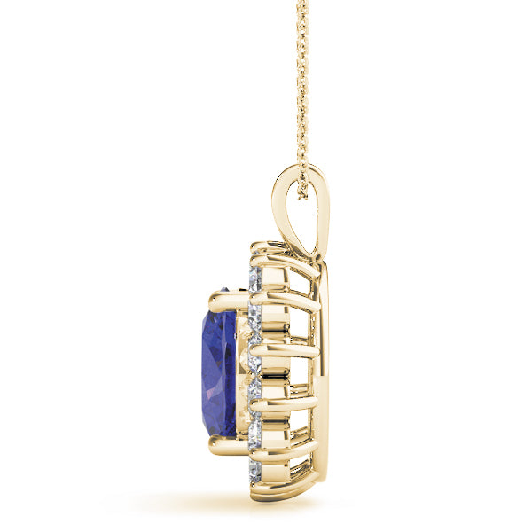 18K Yellow Gold Multi-Diamond Fashion Pendant