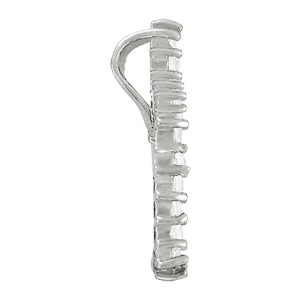 14K White Gold Diamond Cross Pendant