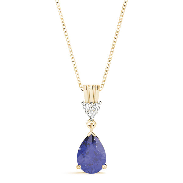 14K Yellow Gold Diamond Fashion Pendant