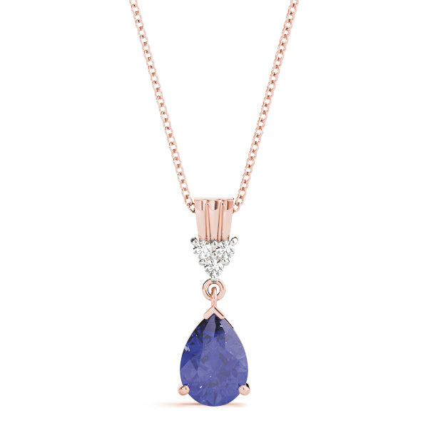 18K Rose Gold Diamond Fashion Pendant