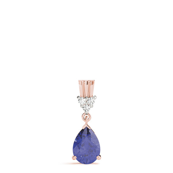 14K Rose Gold Diamond Fashion Pendant