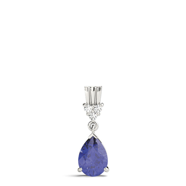 14K White Gold Diamond Fashion Pendant