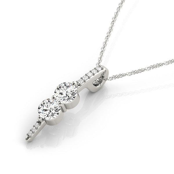 Platinum Multi-Diamond Cluster Fashion Pendant