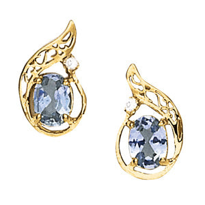 Diamond Oval Single Earring