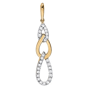 14K White Gold Diamond Fashion Earrings
