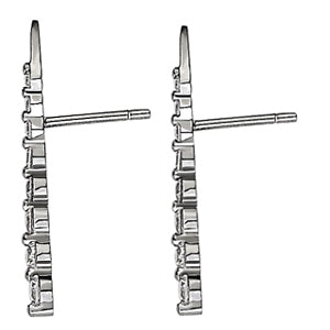 Round Diamond Journey Earrings