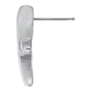 14K White Gold Diamond Journey Earrings