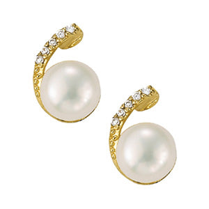 14K White Gold Multi-Diamond Fashion Earrings