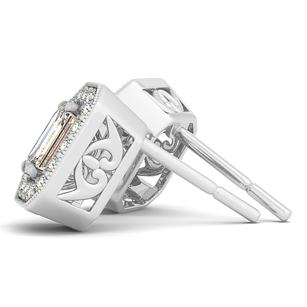 Multi-Diamond Halo Earring Collection