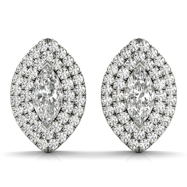 Diamond Double Halo Earrings