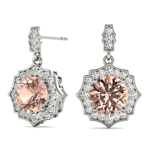 Round Diamond Stud Earrings