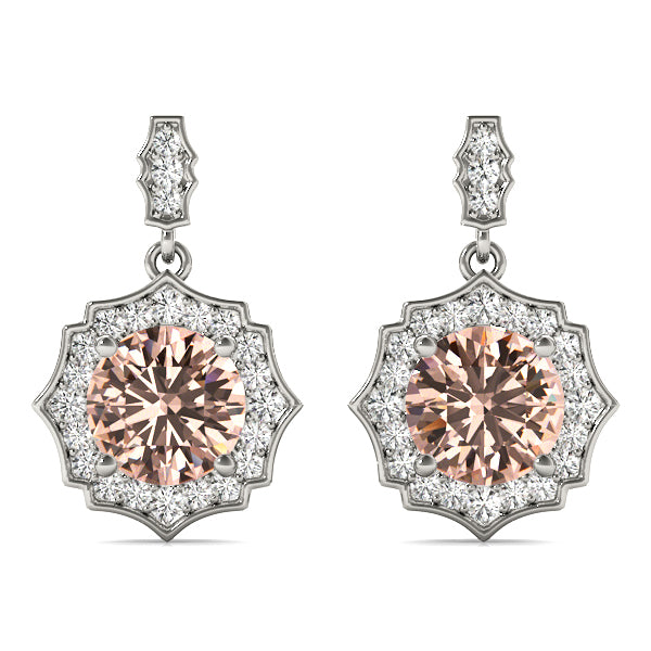 Round Diamond Earrings