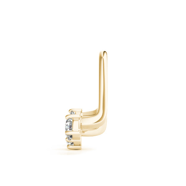 18K Yellow Gold Diamond Fashion Earring Jackets
