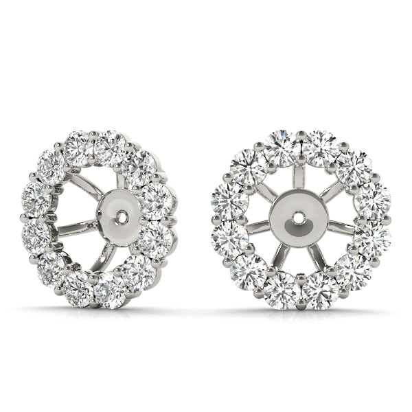 Round Diamond Earring Jacket Accessory