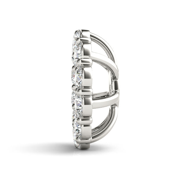 Diamond Earring Jacket for 1.25 CT Center Stone