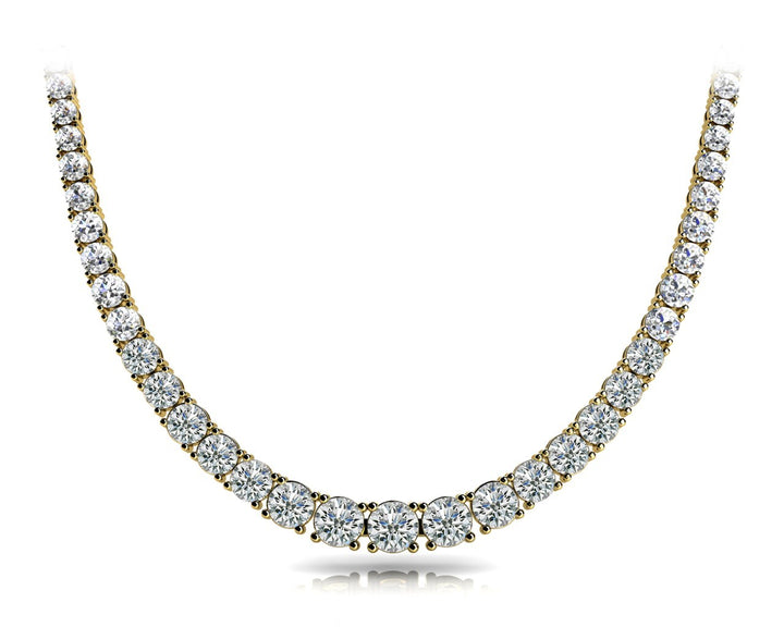14K Yellow Gold Diamond Fashion Necklace