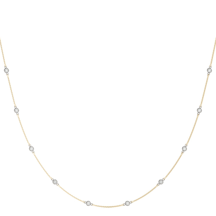 14K Rose Gold 1/2 CT Diamond Pendant Necklace