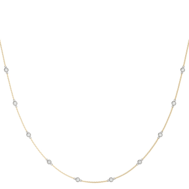 18K Rose Gold 1 ct Diamond Pendant Necklace