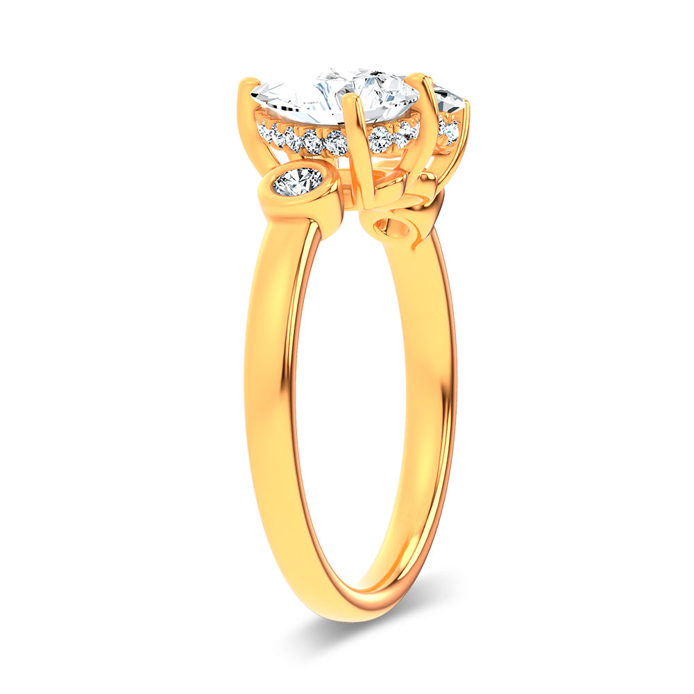 14K 2.17CT Certified Lab Grown Ring
