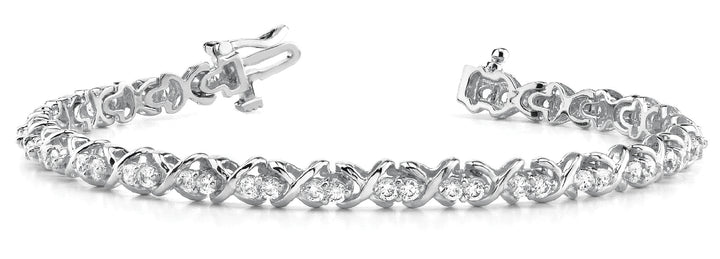 18K White Gold 1.4 CT Diamond Fashion Bracelet
