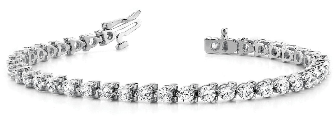 14K White Gold Diamond Tennis Bracelet