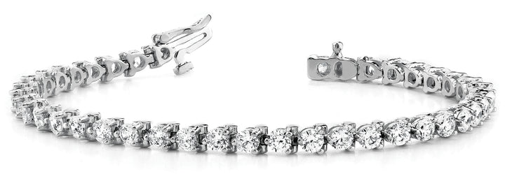 14K White Gold Diamond Tennis Bracelet