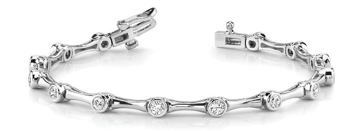 14K White Gold Diamond Fashion Bracelet