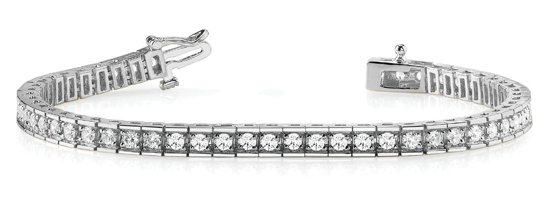 18K White Gold Diamond Fashion Bracelet