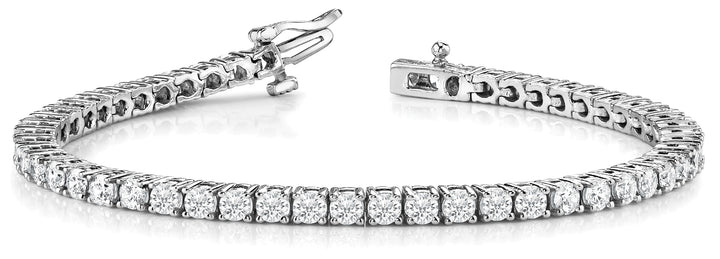 18K White Gold 2ctw Round Diamond Tennis Bracelet