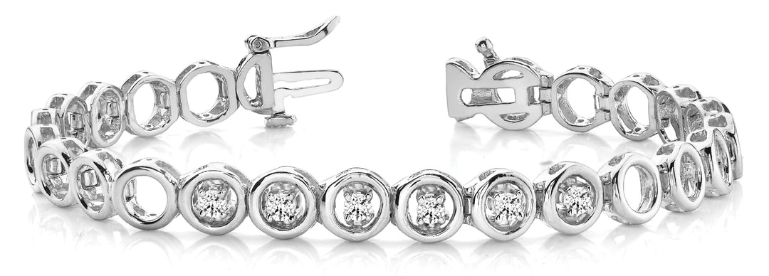 6-Stone Diamond Line Bracelet