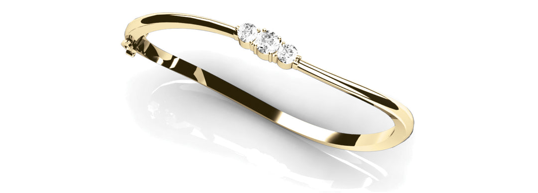 18K Yellow Gold Diamond Fashion Bracelet