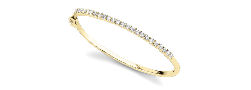 14K Yellow Gold Round Diamond Fashion Bracelet