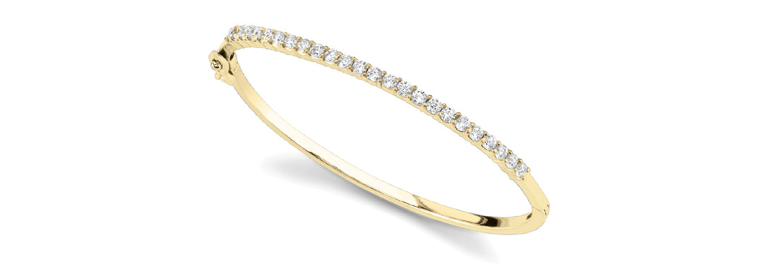 14K Yellow Gold Round Diamond Fashion Bracelet