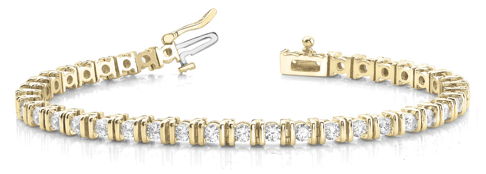 14K Yellow Gold Diamond Fashion Bracelet
