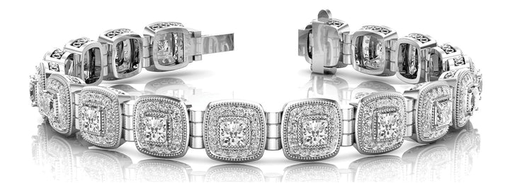 Platinum Diamond Tennis Bracelet | 6.87 ctw