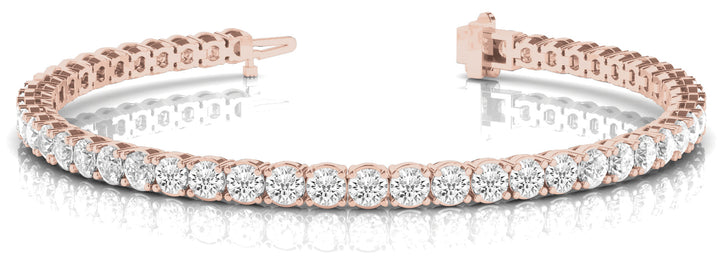 14K Rose Gold Diamond Fashion Bracelet