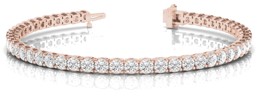 18K Rose Gold Diamond Fashion Bracelet
