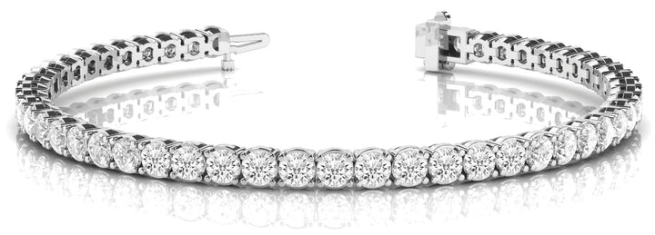 14K White Gold 2.31ctw Diamond In-Line Bracelet