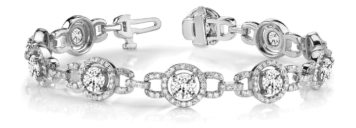 Diamond Multi-Stone Fashion Bracelet