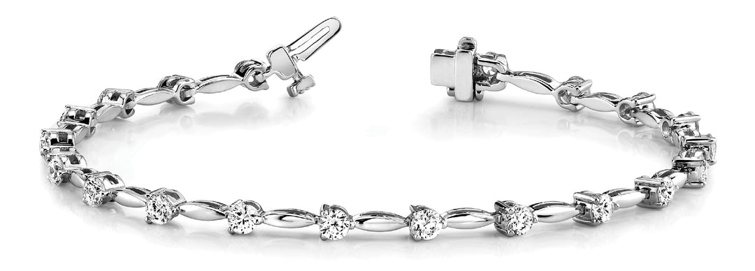 15-Stone Diamond Fashion Bracelet