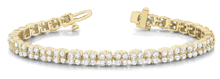 14K Yellow Gold Diamond Fashion Bracelet