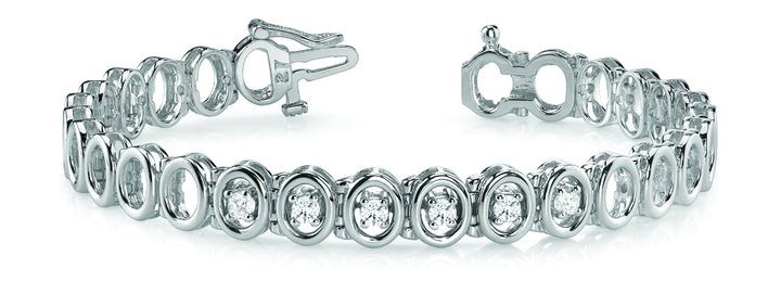 18K White Gold 3/8 ct Diamond Fashion Bracelet