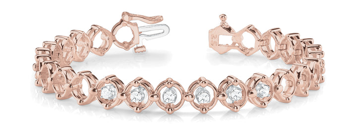 Rose Gold 1/4 CT Diamond Fashion Bracelet