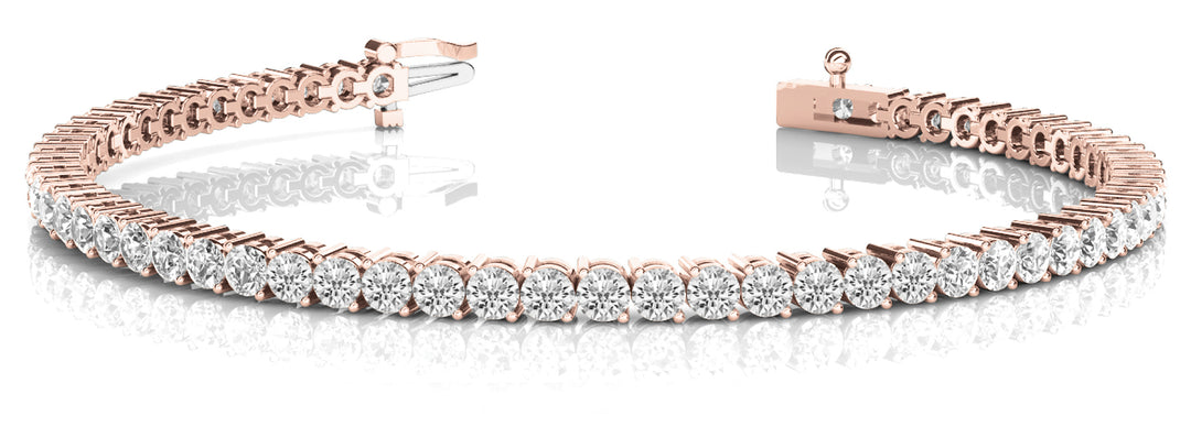 18K Rose Gold Diamond Tennis Bracelet