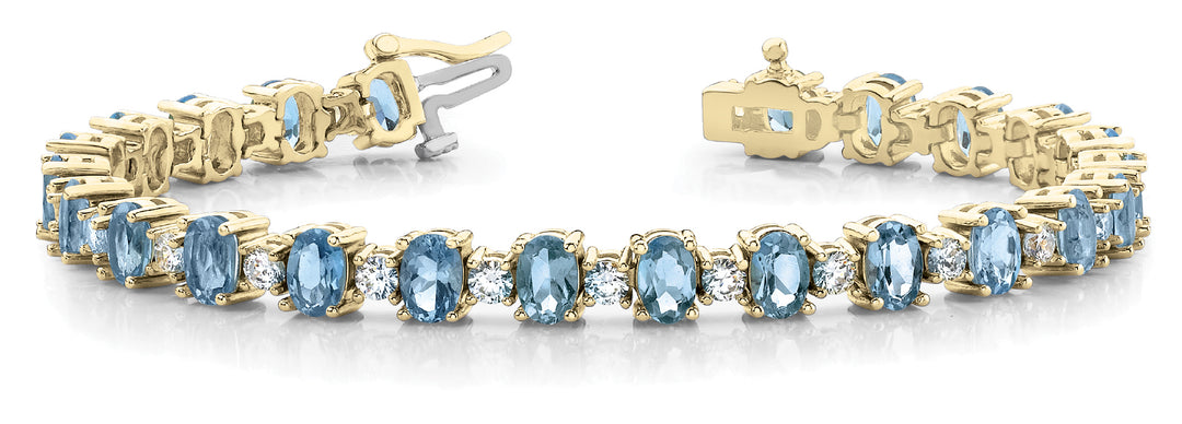 14K Yellow Gold 3.2 ctw Diamond Fashion Bracelet